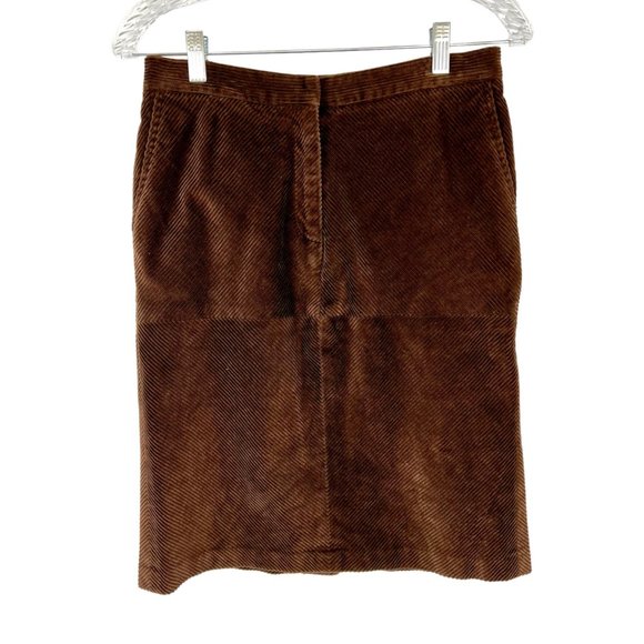 Chaiken Brown Corduroy Pencil Straight Skirt size 6 - Picture 1 of 9